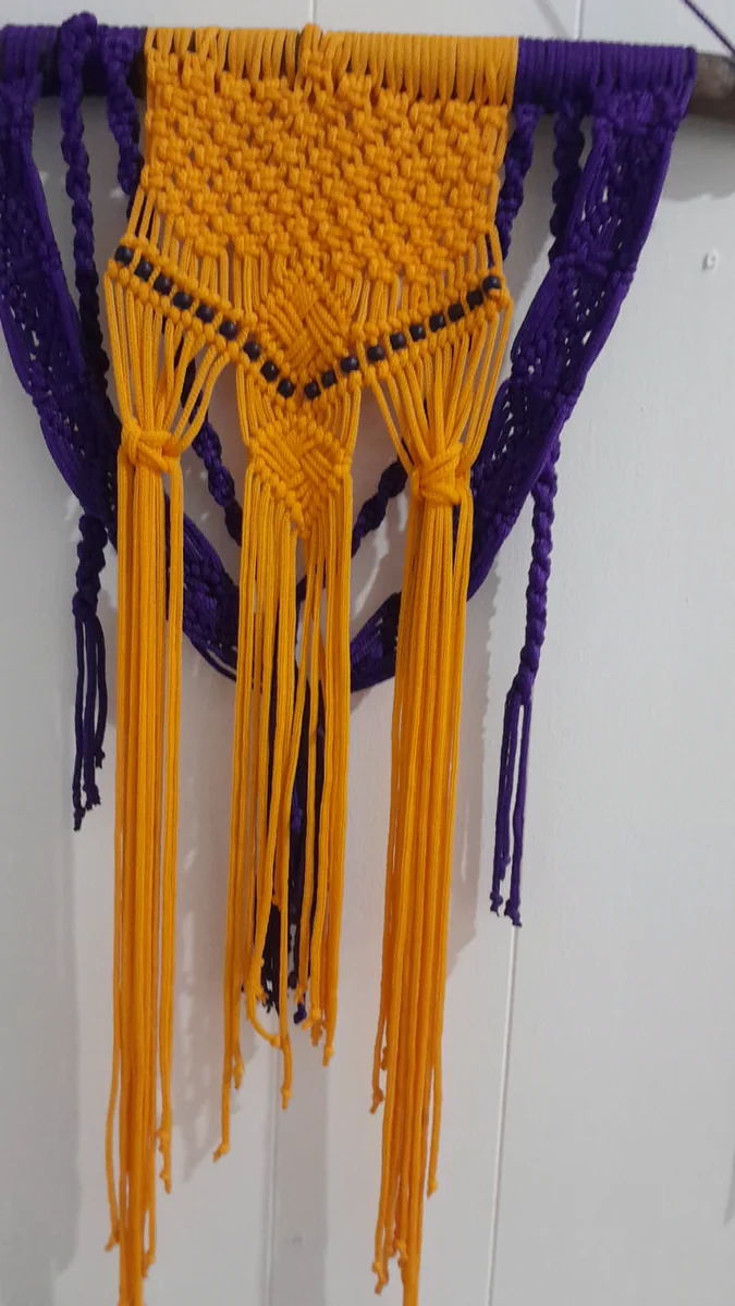 Frizo real de Cien Colores en mostaza y violeta