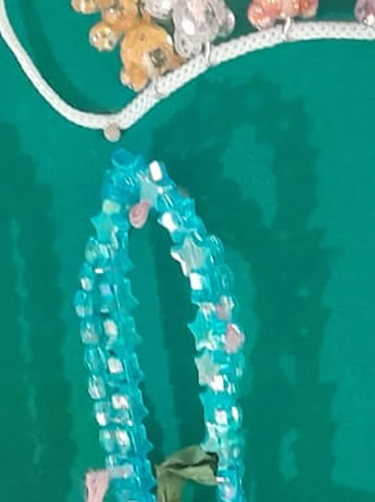 Collar de cristal turquesa